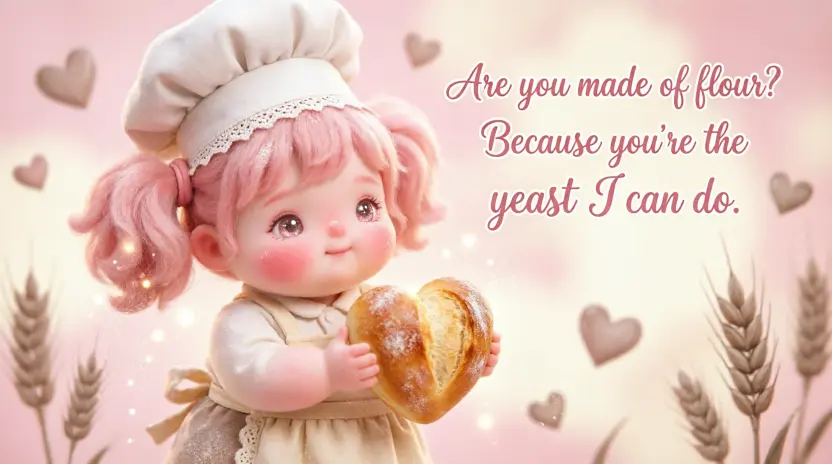 flour-ty pick up lines