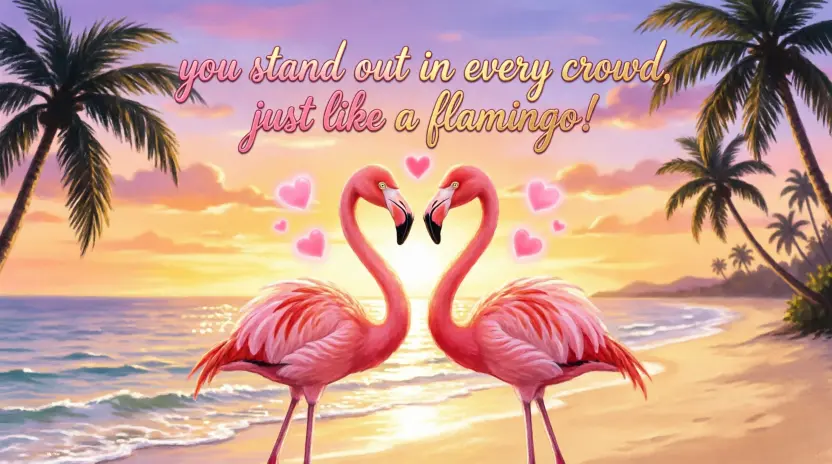 Funny Flamingo Pickup Lines