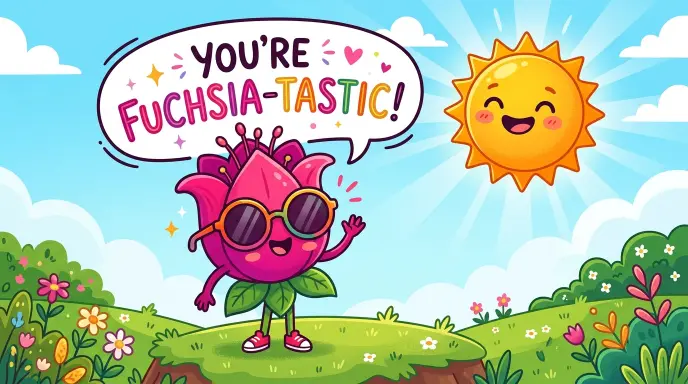 Funny Fuschia Pick-Up Lines