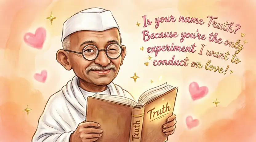 Funny Gandhi Pick Up Lines