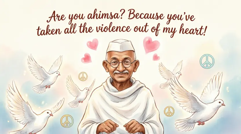 Gandhi Pick Up Lines