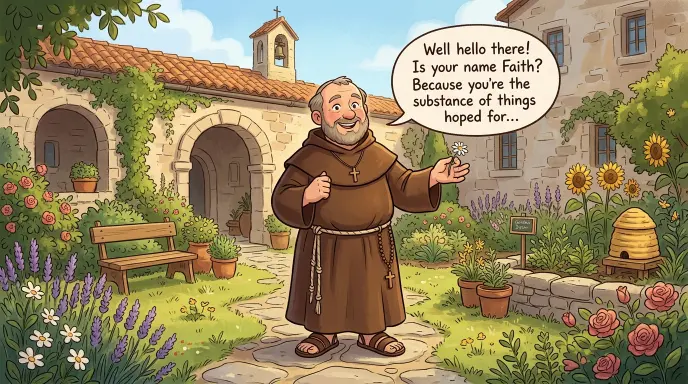 How People Search for Friar Pick-Up Lines 
