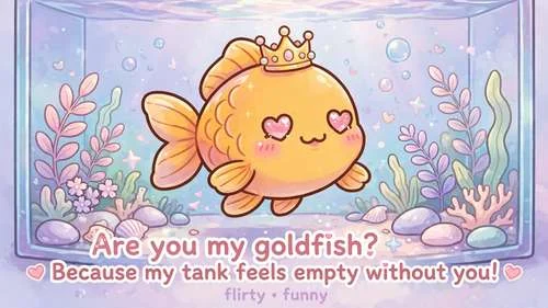 Romantic Goldfish Pick Up Lines