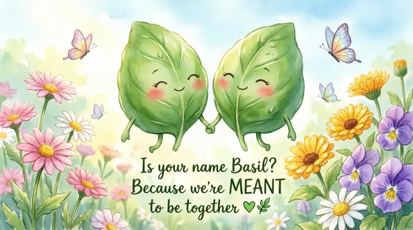 Basil Pick-Up Lines for Food Lovers & Chefs