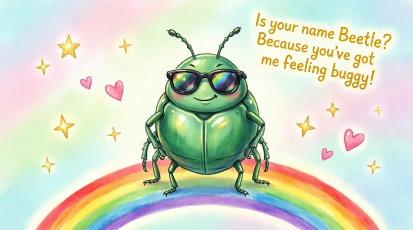 Cheesy Beetle Pick Up Lines