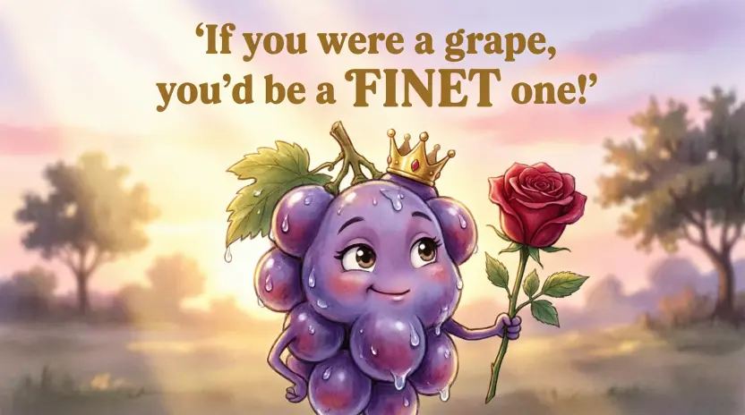  Cheesy Grape Pick-Up Lines That Are Fun