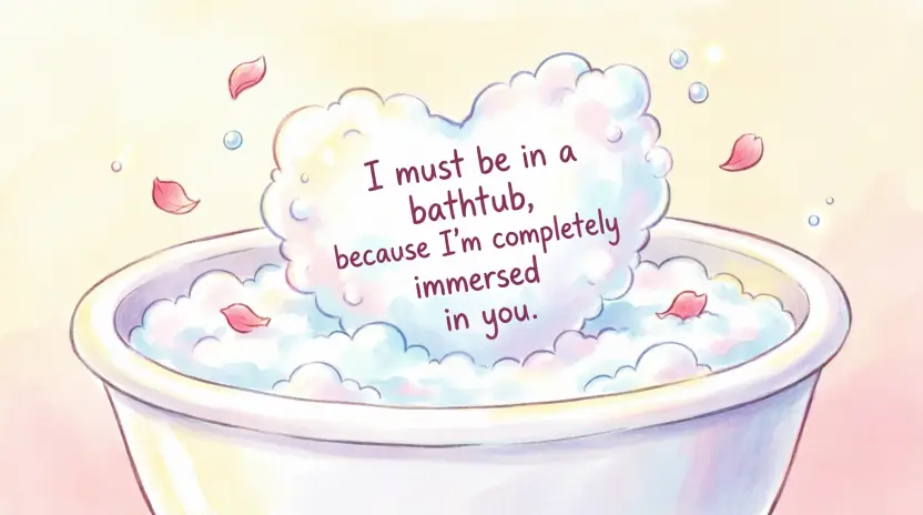 Cute Bathtub Pick Up Lines to Make Someone Smile