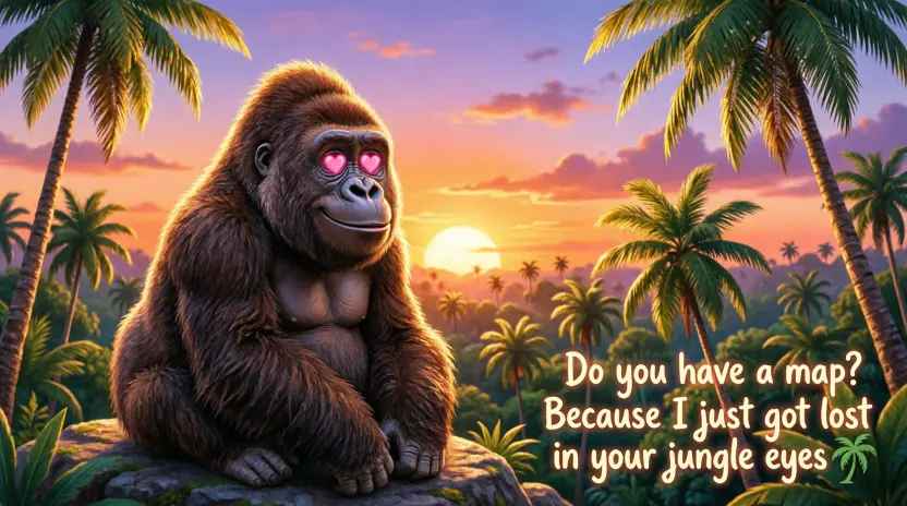 Funny Gorilla Pick-Up Lines