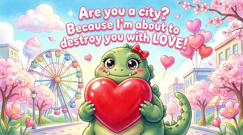 Godzilla Pick Up Lines