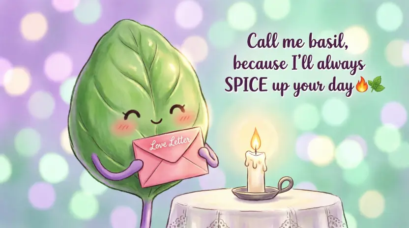 Romantic Basil Pick-Up Lines for Your Crush
