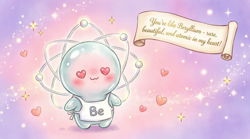 Romantic Beryllium Pick Up Lines