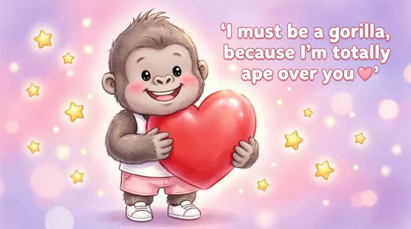 Romantic Gorilla Pick-Up Lines