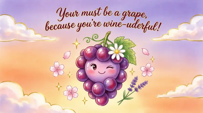 Romantic Grape-Tastic Pick-Up Lines for Flirty Moments