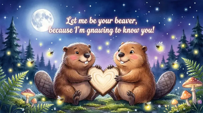 Silly Beaver Pick Up Lines for Friends